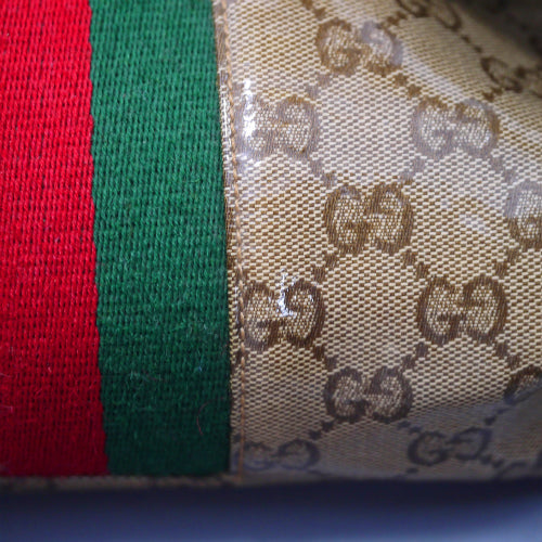 OLD Gucci 60ｓクリスタルGG  ランチバッグ（茶）