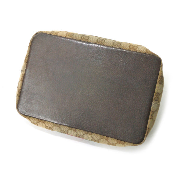 OLD Gucci 70sキャンバス  バニティバッグ（茶）