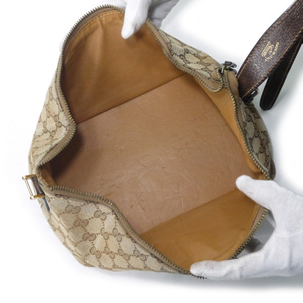 OLD Gucci 70sキャンバス  バニティバッグ（茶）