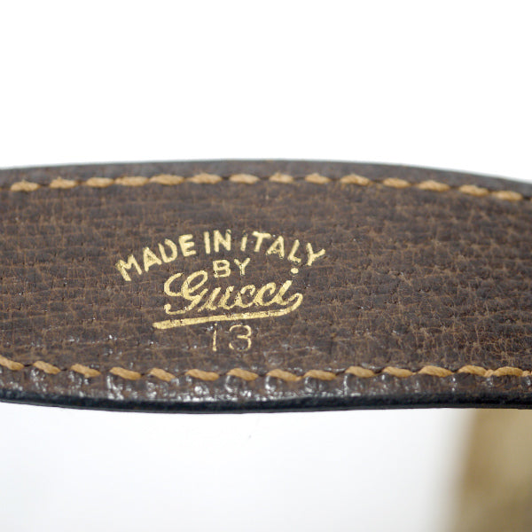 OLD Gucci 70sキャンバス  バニティバッグ（茶）