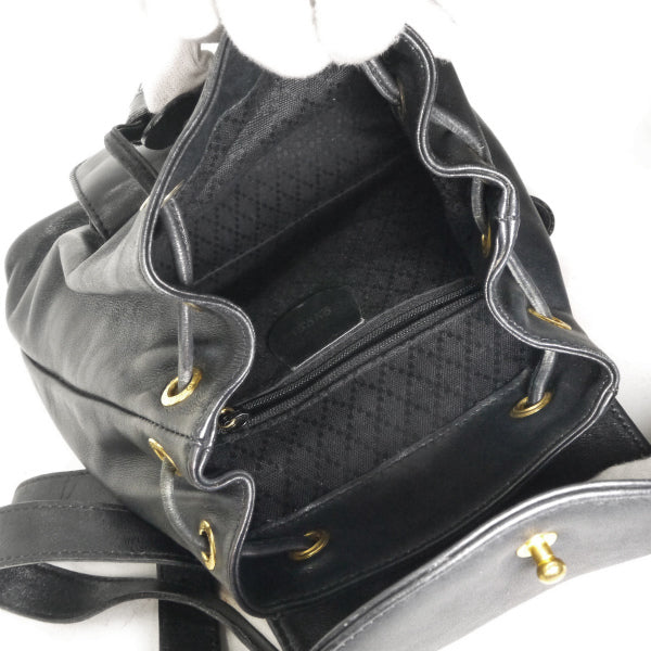 OLD Gucci バンブー レザーミニリュック（黒）