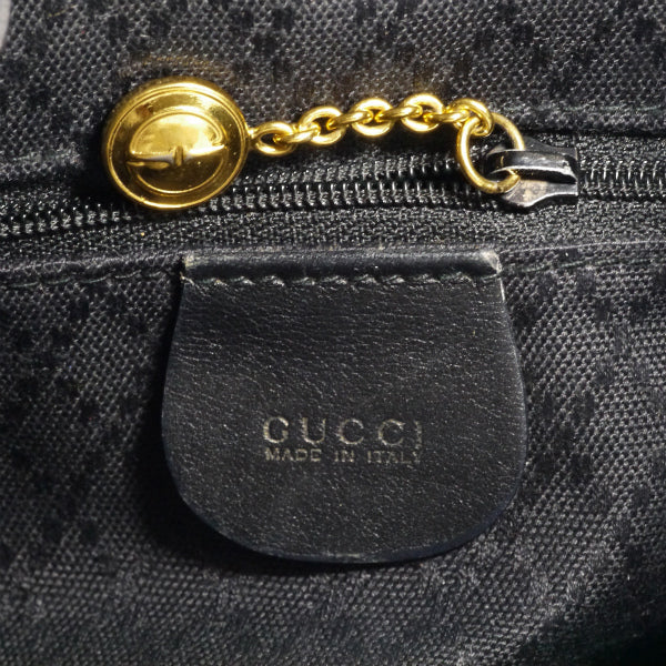 OLD Gucci バンブー レザーミニリュック（黒）