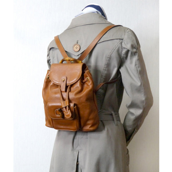 OLD Gucci バンブー ミニリュック（茶）
