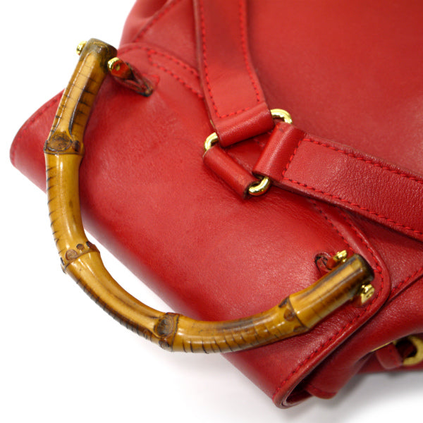 OLD Gucci バンブー ミニリュック（赤）