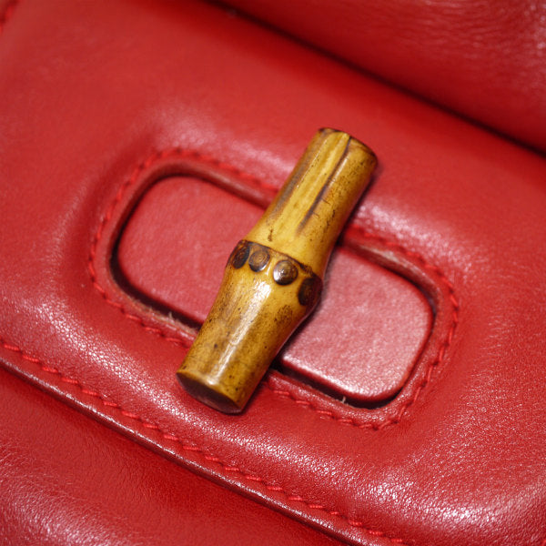 OLD Gucci バンブー ミニリュック（赤）