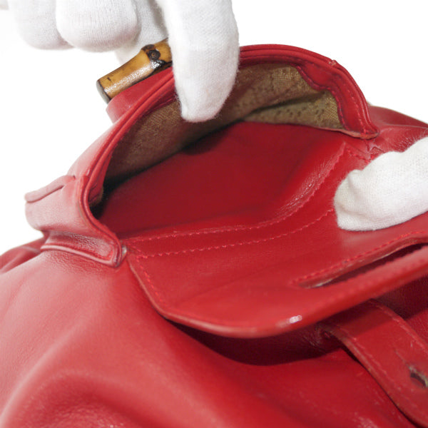 OLD Gucci バンブー ミニリュック（赤）