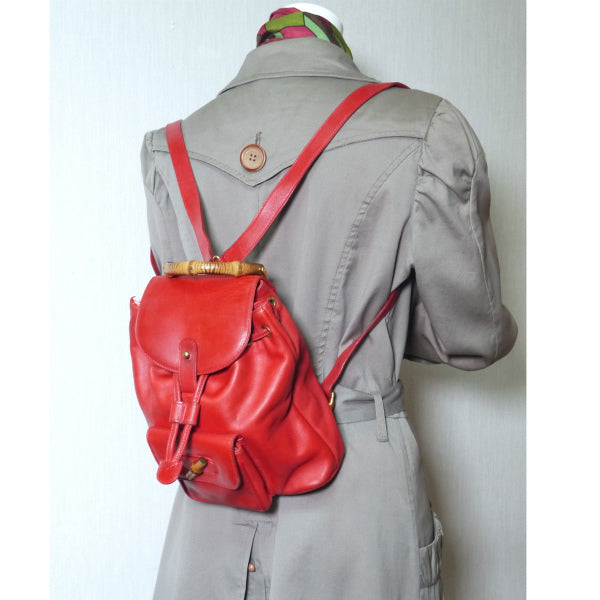 OLD Gucci バンブー ミニリュック（赤）