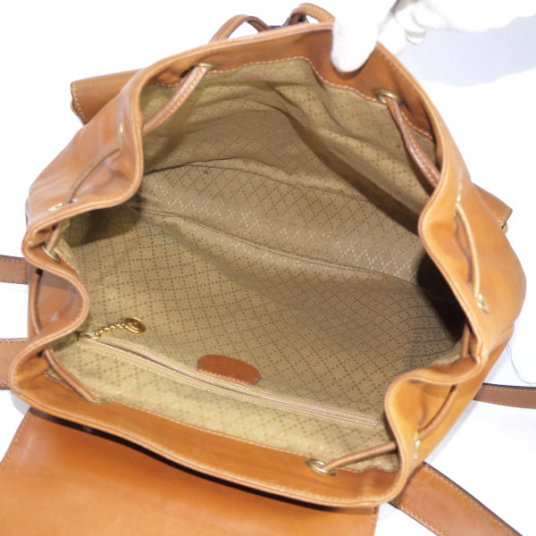OLD Gucci 総皮バンブーリュック（キャメル）