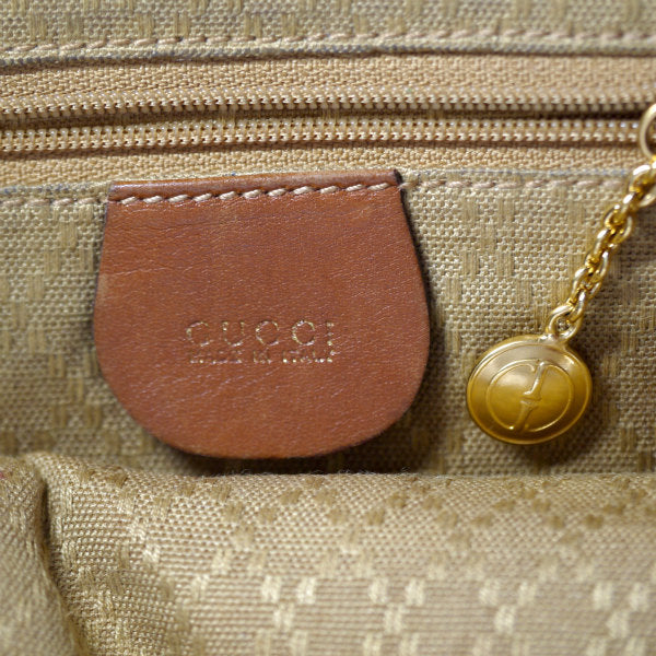 OLD Gucci 総皮バンブーリュック（キャメル）