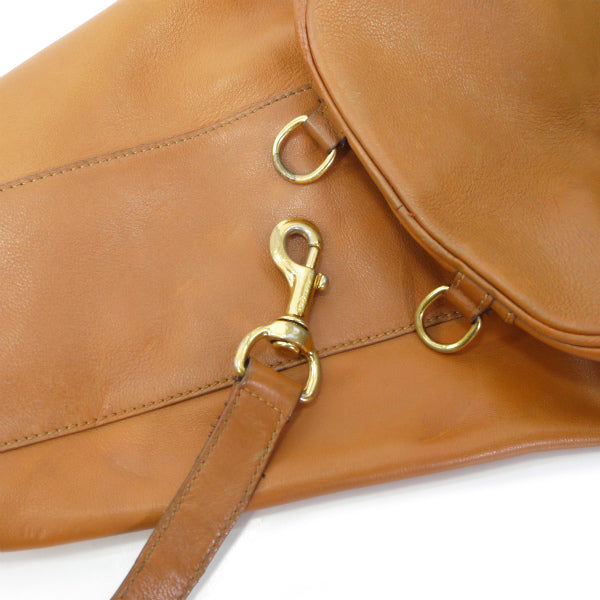 OLD Gucci バンブー巾着ワンショルダーリュック（茶）