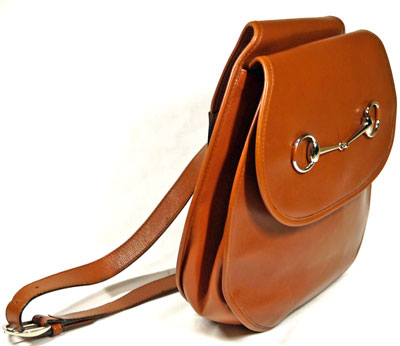 OLD Gucci 総皮 デイパック(茶）