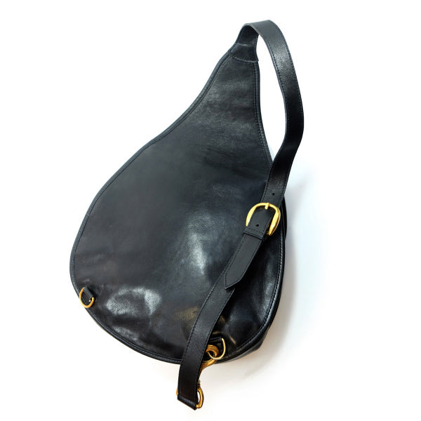 OLD Gucci    総革ホースビット金具　デイパック(黒）