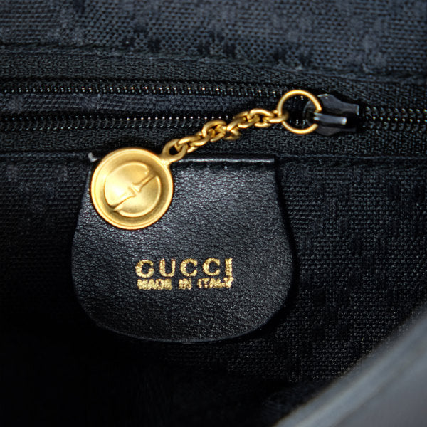 OLD Gucci    総革ホースビット金具　デイパック(黒）