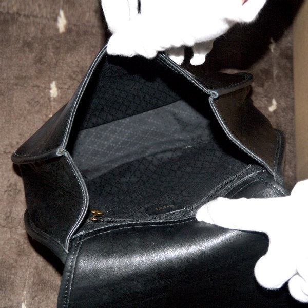 OLD Gucci    総革ホースビット金具　デイパック(黒）