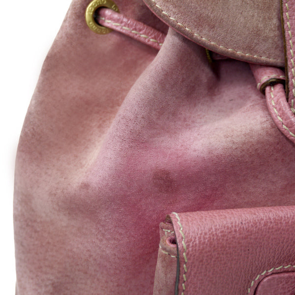 OLD Gucci レア!バンブー スエードミニリュック（ピンク）