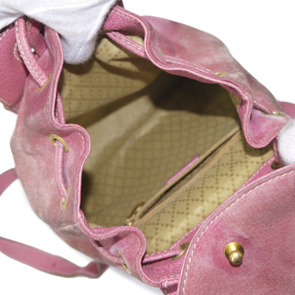 OLD Gucci レア!バンブー スエードミニリュック（ピンク）