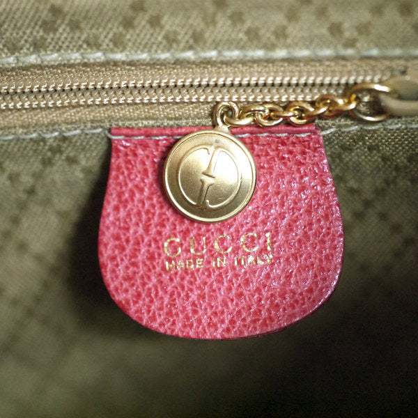 OLD Gucci レア!バンブー スエードミニリュック（赤）