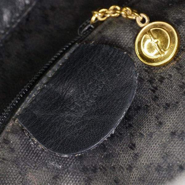 OLD Gucci バンブー レザーリュック（黒）