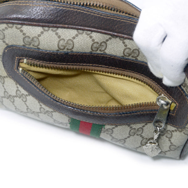 OLD Gucci Parfums 定番ショルダー縦シェリー（茶・小）