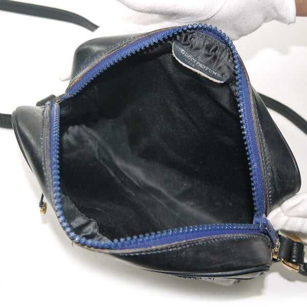 OLD Gucci Parfums 定番ショルダー（青・小/縦シェリー）