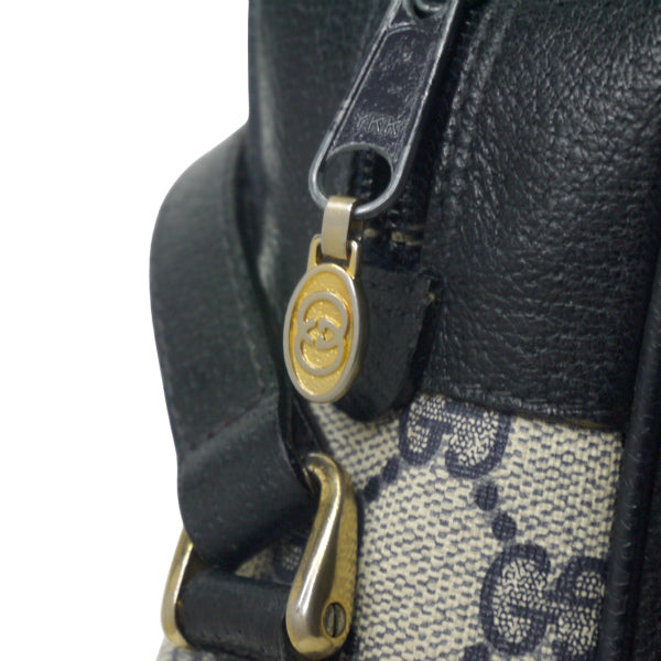 OLD Gucci定番ショルダー縦シェリー（青・大）