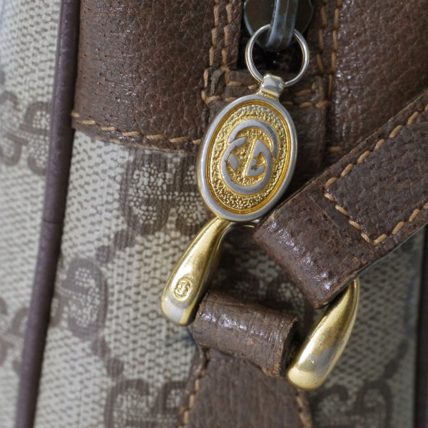 OLD Gucci　定番ショルダー横シェリー(茶・小）