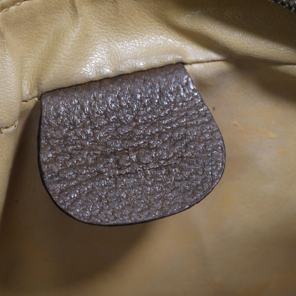 OLD Gucci　定番ショルダー横シェリー(茶・小）