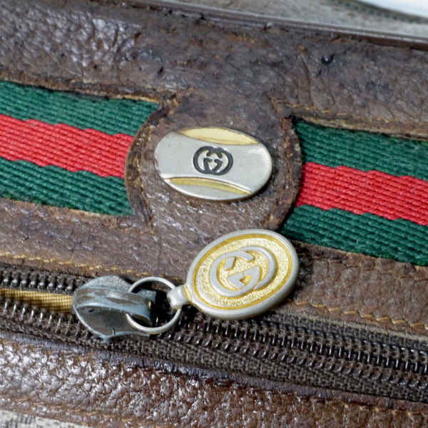 OLD Gucci Parfums 定番ショルダー横シェリー（茶・小）
