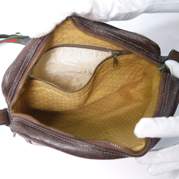 OLD Gucci　ベルト&シェリー　レアショルダー（茶）