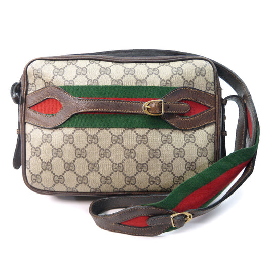 OLD Gucci　ベルト&シェリー　レアショルダー（茶）