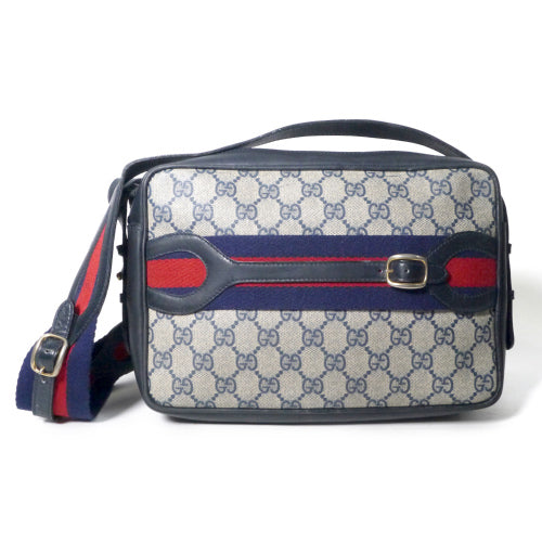 OLD Gucci　ベルト&シェリー　レアショルダー（青）