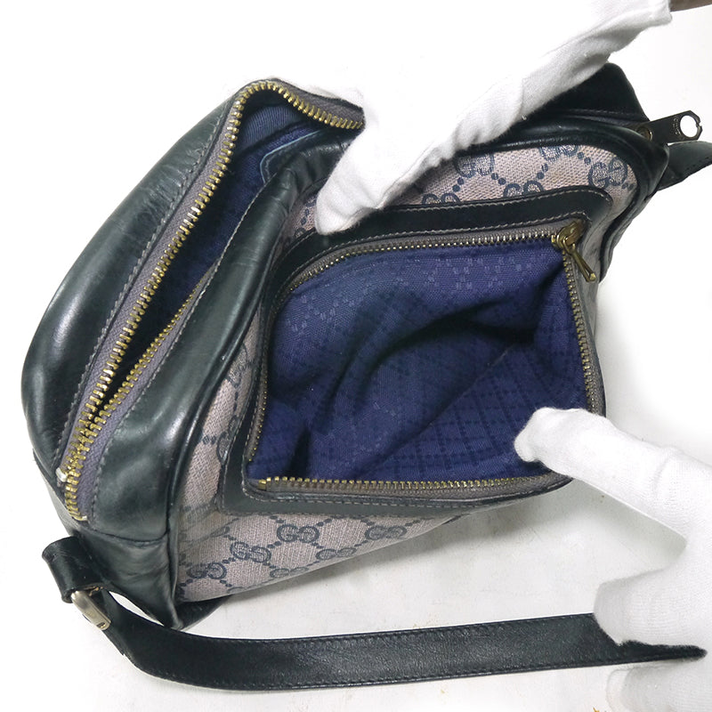 OLD Gucci 70s！横長ショルダ−（青）