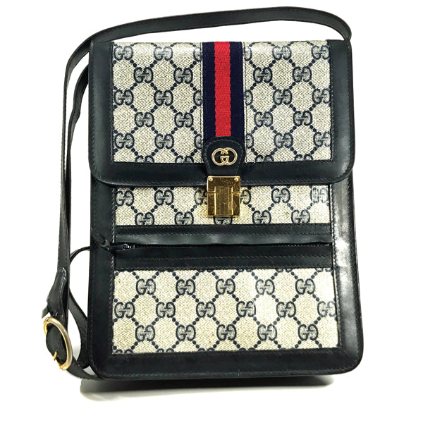 OLD Gucci PARFUMS縦長ショルダー(青)