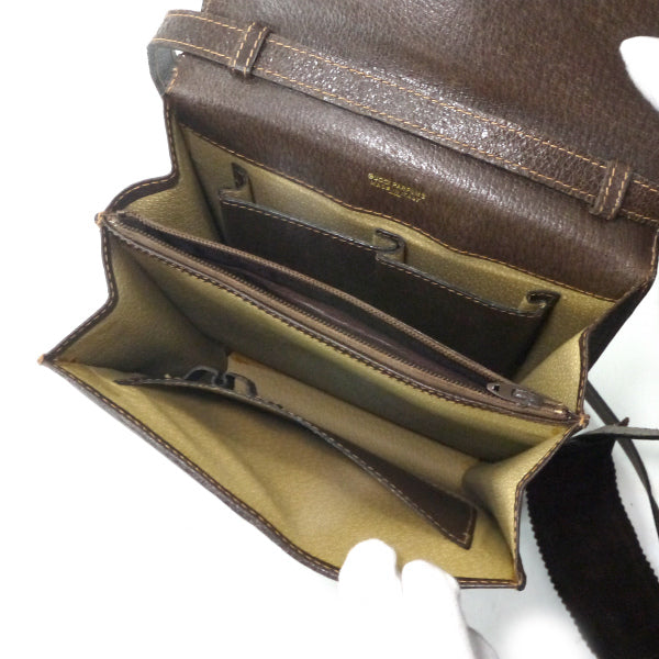 OLD Gucci PARFUMS　縦長シェリーショルダー（茶）