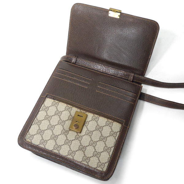 OLD Gucci PARFUMS　縦長シェリーショルダー（茶）