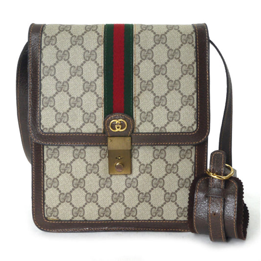 OLD Gucci PARFUMS　縦長シェリーショルダー（茶）