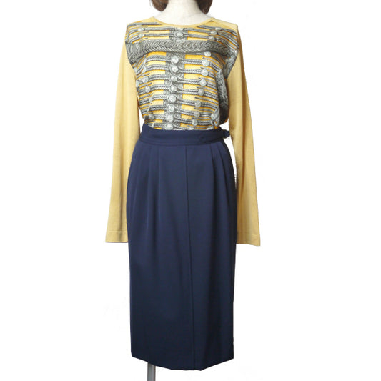 OLD Gucci 80s 紺ペンシルスカート