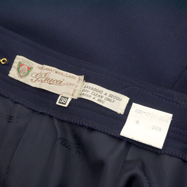 OLD Gucci 80s 紺ペンシルスカート