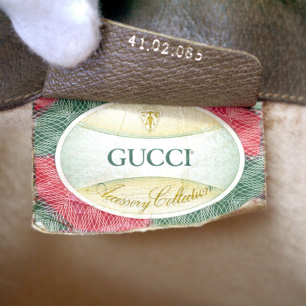 OLD Gucci 代表作！巾着型シェリーショルダー（茶）