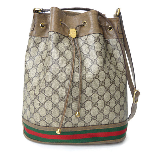 OLD Gucci 代表作！巾着型シェリーショルダー（茶）
