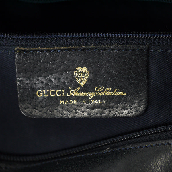 OLD Gucci　ハーフムーン型シェリーショルダー（青）