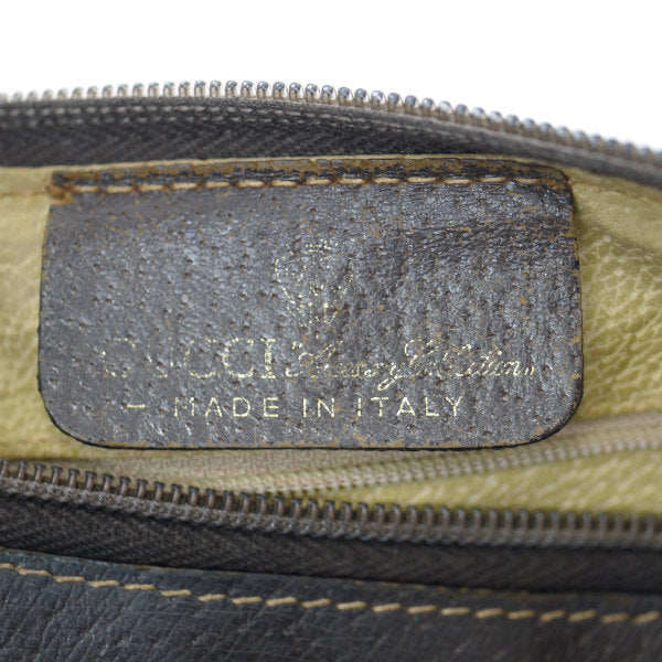 OLD Gucci　ハーフムーン型シェリーショルダー（茶）