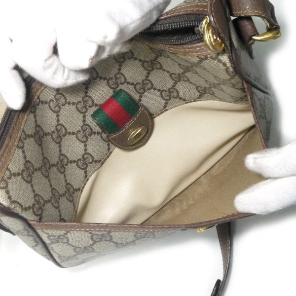 OLD Gucci 半月型ミニシェリーショルダー（茶）