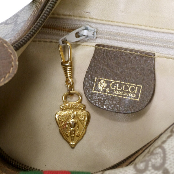 OLD Gucci 半月型ミニシェリーショルダー（茶）
