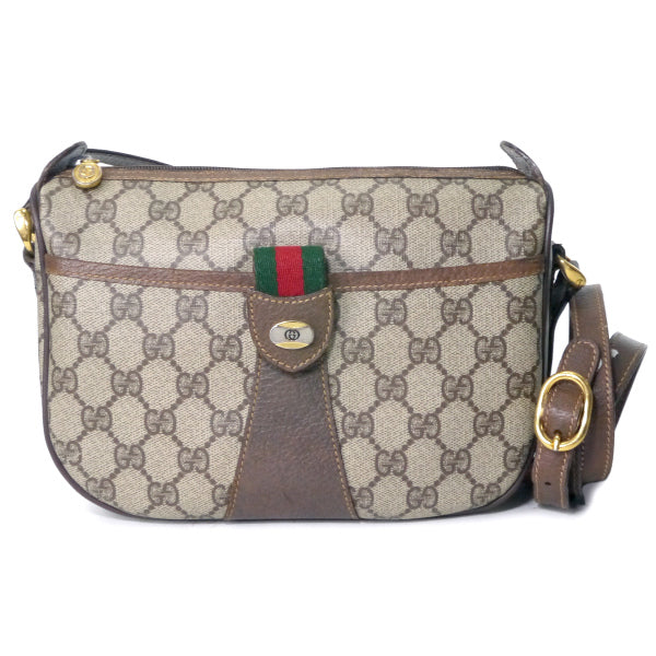 OLD Gucci 半月型ミニシェリーショルダー（茶）