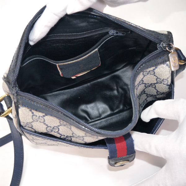 OLD Gucci 　半月型ショルダー（青）