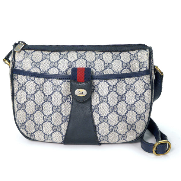 OLD Gucci 　半月型ショルダー（青）