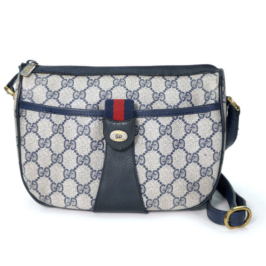 OLD Gucci 　半月型ショルダー（青）