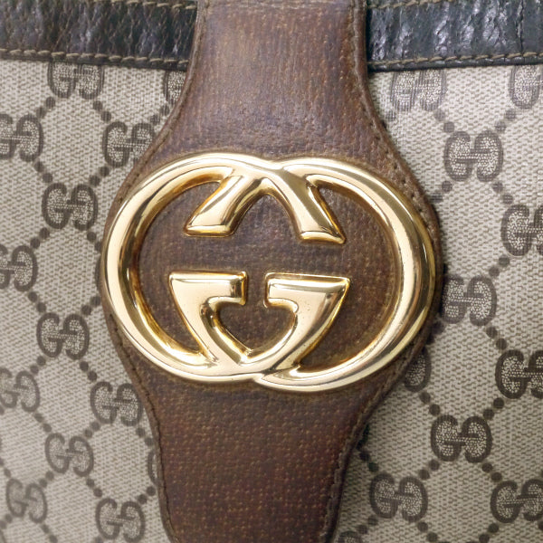 OLD Gucci GG金具バケツ型ショルダー（茶）