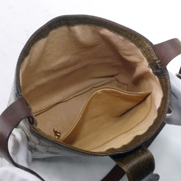 OLD Gucci GG金具バケツ型ショルダー（茶）